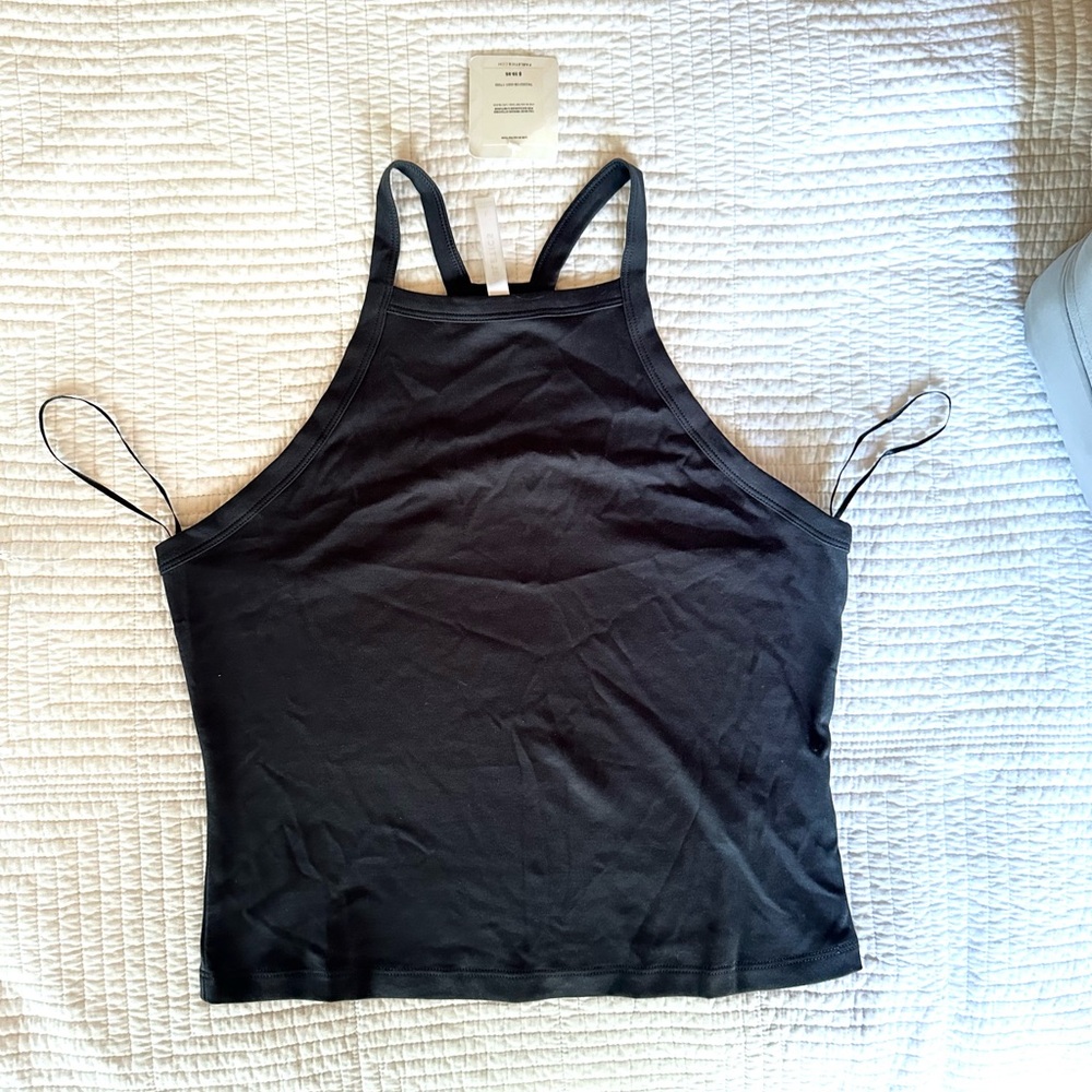 Black Racerback Tank Top Fabletics ‘Live-in halter tank top’ basic - Picture 3 of 6